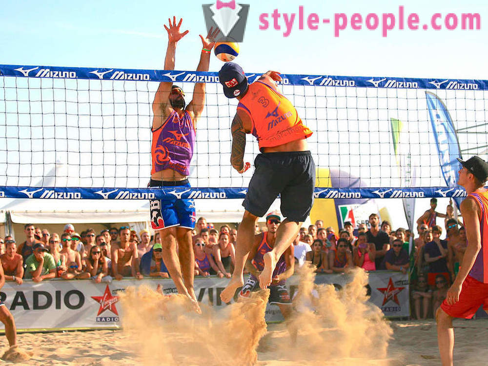 Bola tampar pantai: peraturan dan ciri-ciri permainan yang dinamik