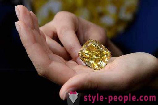 Yellow Diamond: sifat, asal-usul, pengekstrakan dan menarik fakta