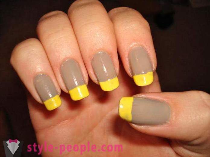 Manicure kuning: Photo Design