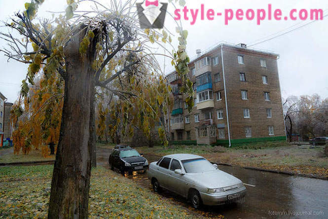 Hujan beku di Cheboksary