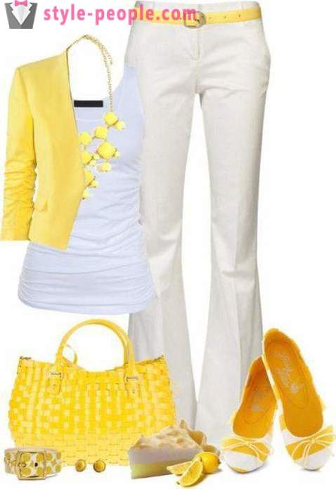 Warna lemon dalam pakaian. Dari apa yang memakai warna lemon?
