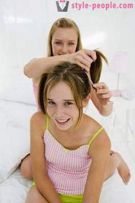 Gaya rambut baru untuk kanak-kanak perempuan. gaya rambut baru dengan tangan anda sendiri