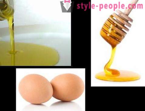 Minyak domestik dan telur topeng rambut